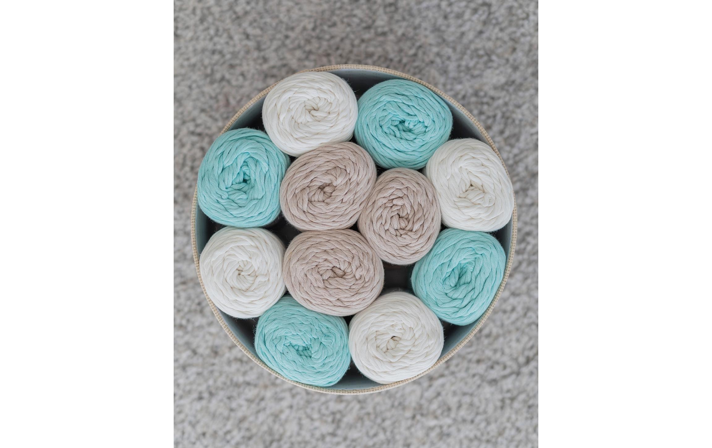 lalana Wolle Carina 200 g, Crème