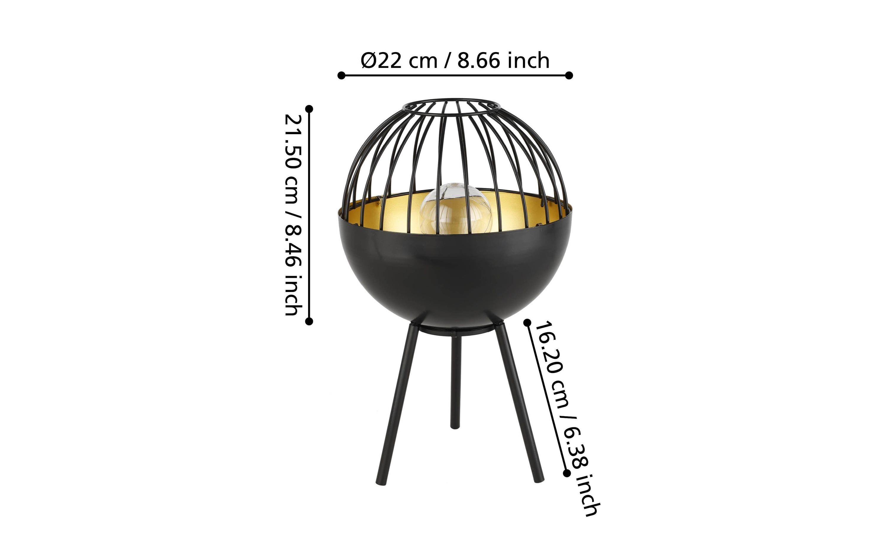 EGLO Leuchten Gartenlicht Solar Tischleuchte Ø 22 cm