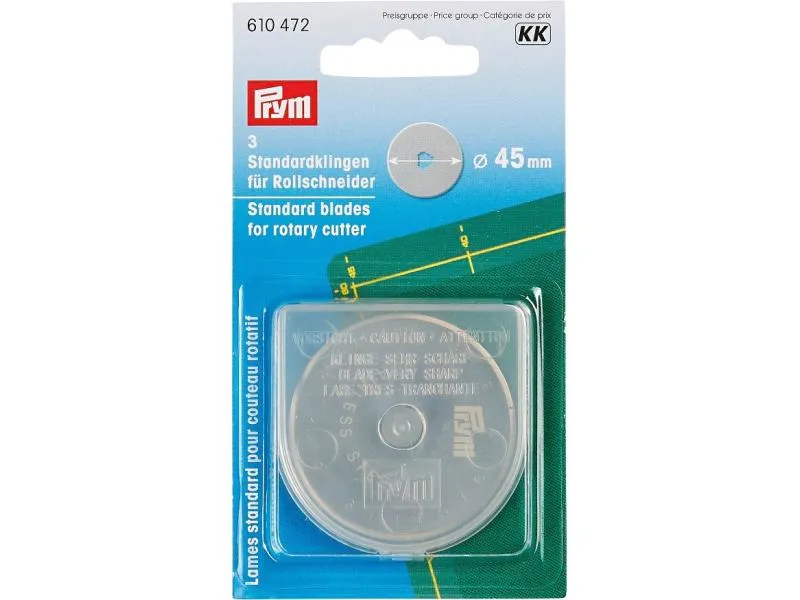Prym Ersatzklinge Ø 45 mm, für Rollschneider, 3 Stück Prym Ersatzklinge Ø 45 mm, für Rollschneider, 3 Stück