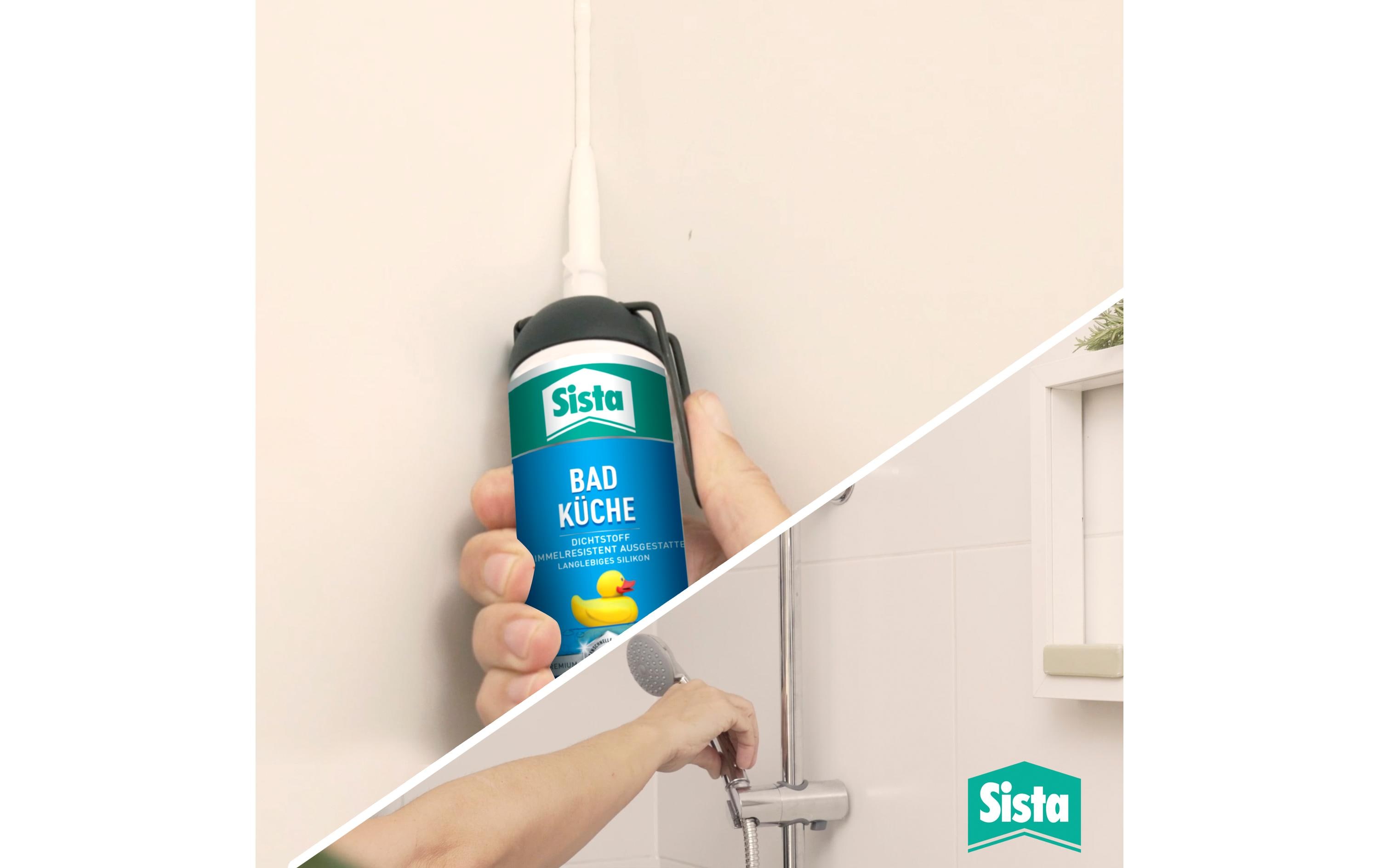 Sista Dichtmasse Bad & Küche 280 ml, Grau