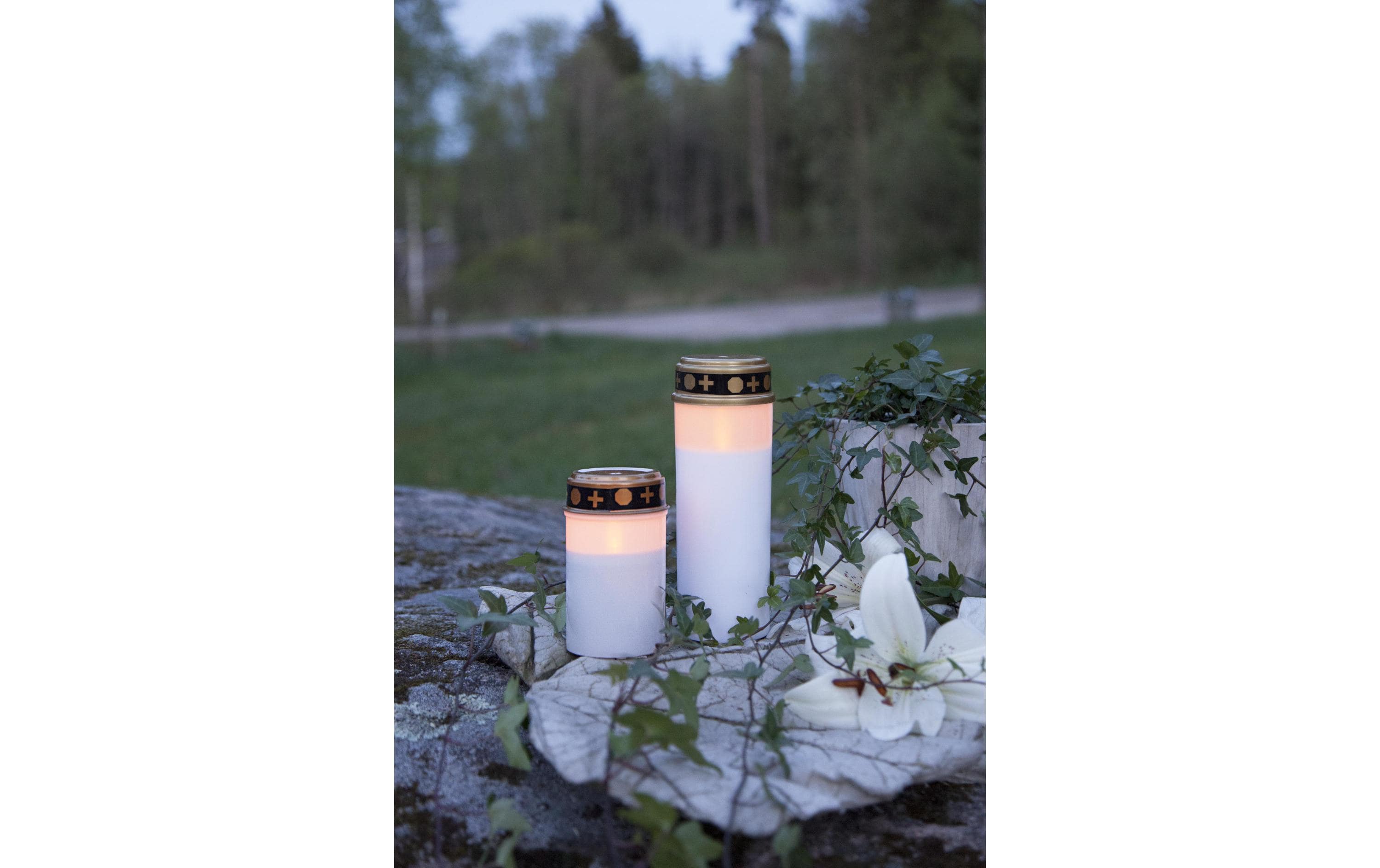 Star Trading LED Grabkerze Serene Ø 7 x 12 cm, Weiss Star Trading LED Grabkerze Serene Ø 7 x 12 cm, Weiss