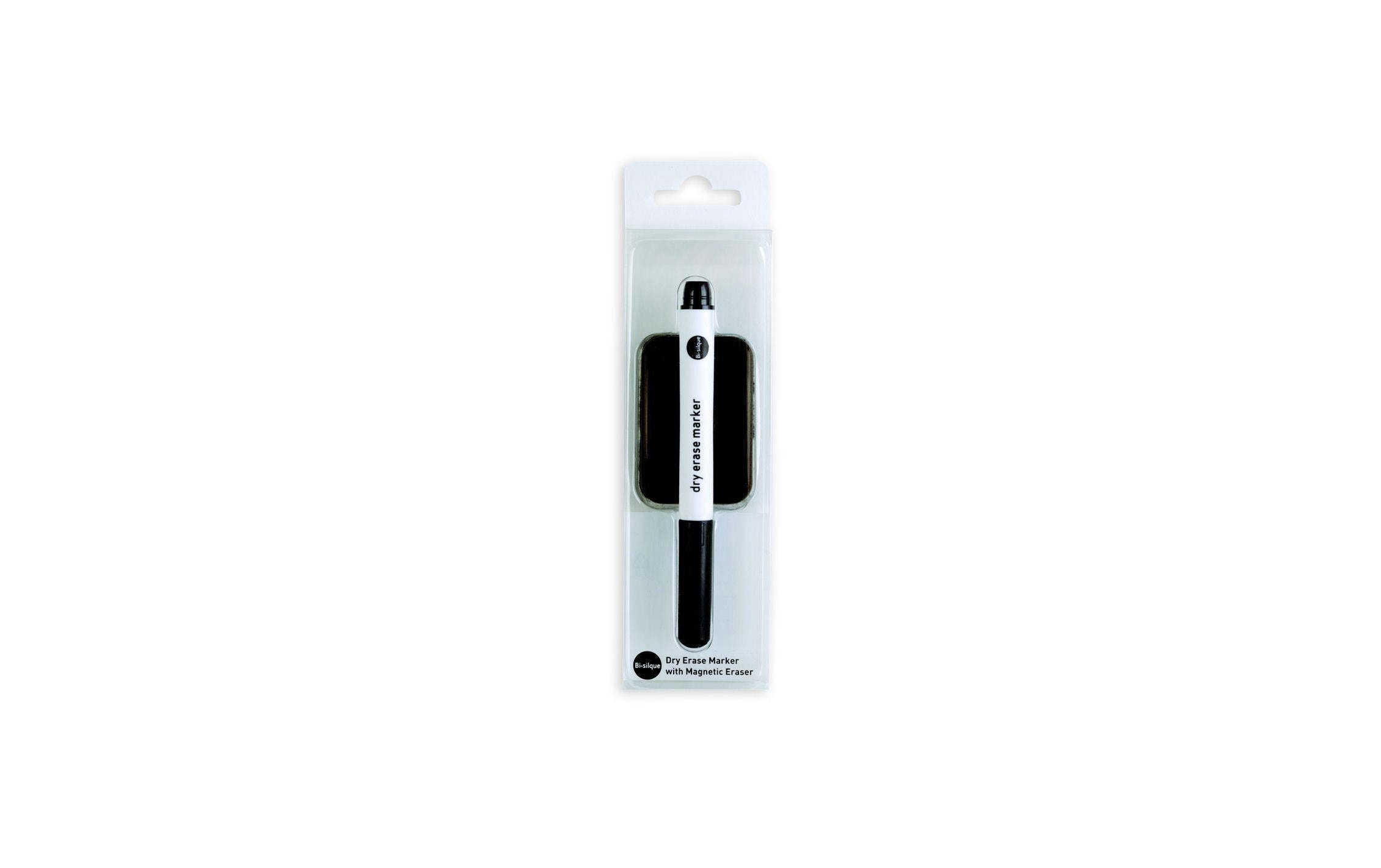 Bi-Office Whiteboard-Marker Drywide und Magnetic Eraser Schwarz Bi-Office Whiteboard-Marker Drywide und Magnetic Eraser Schwarz