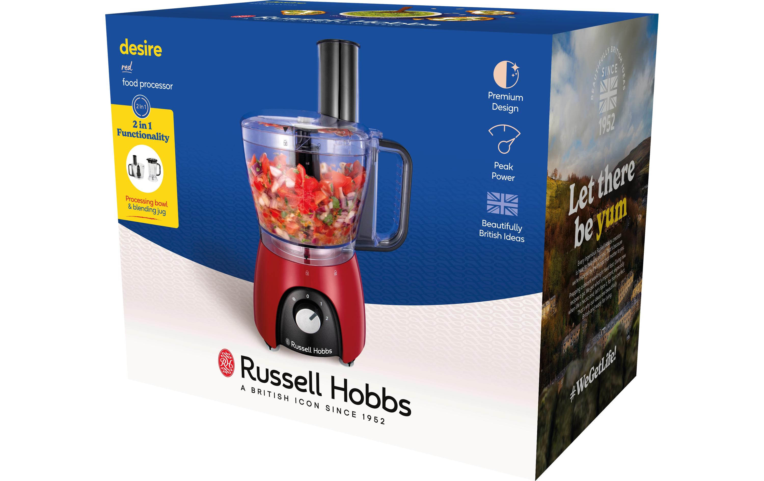 Russell Hobbs Zerkleinerer Desire Rot, 1.5 l
