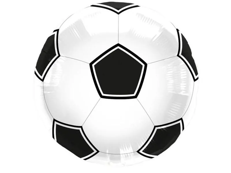 Folat Folienballon Fussball Schwarz/Weiss, 43 cm Folat Folienballon Fussball Schwarz/Weiss, 43 cm