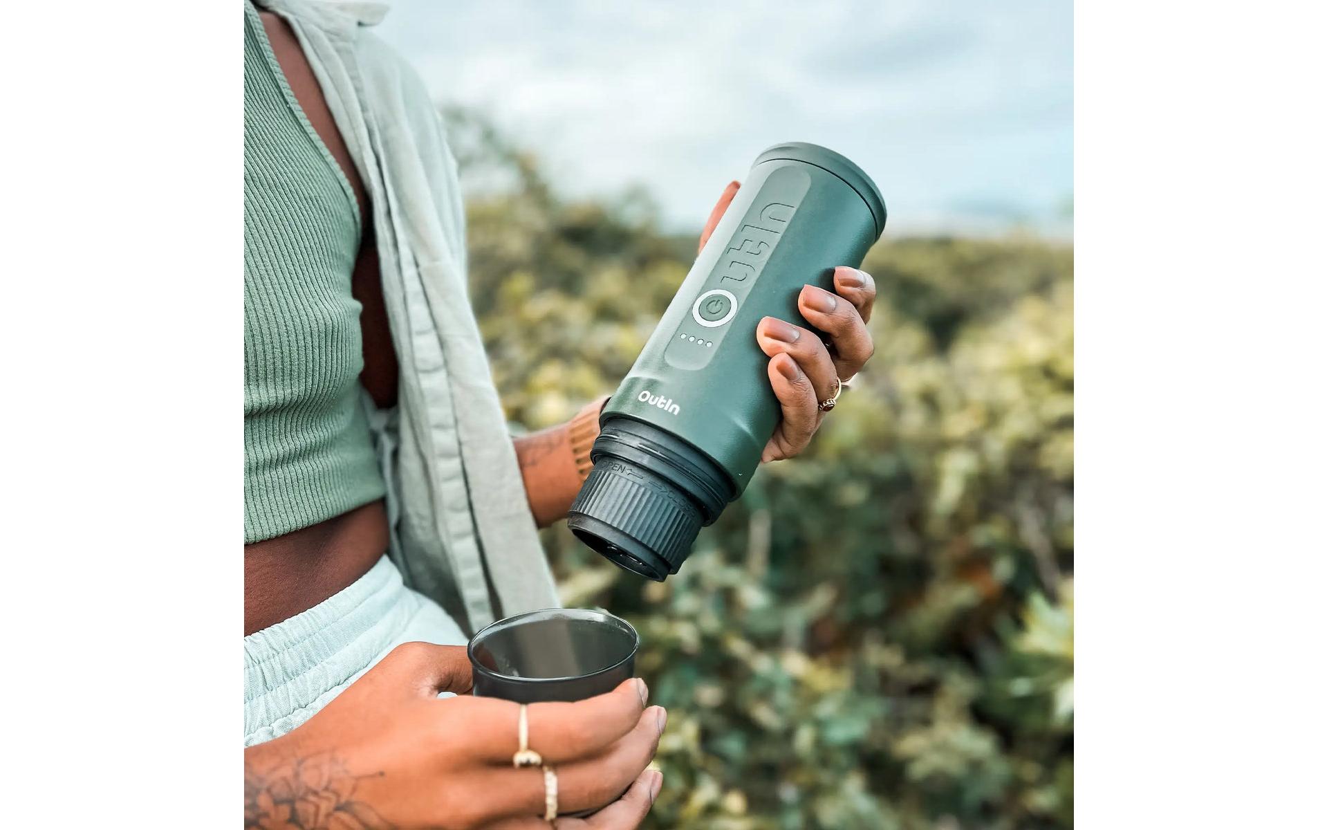 OUTIN Reisekaffeemaschine Nano Waldgrün
