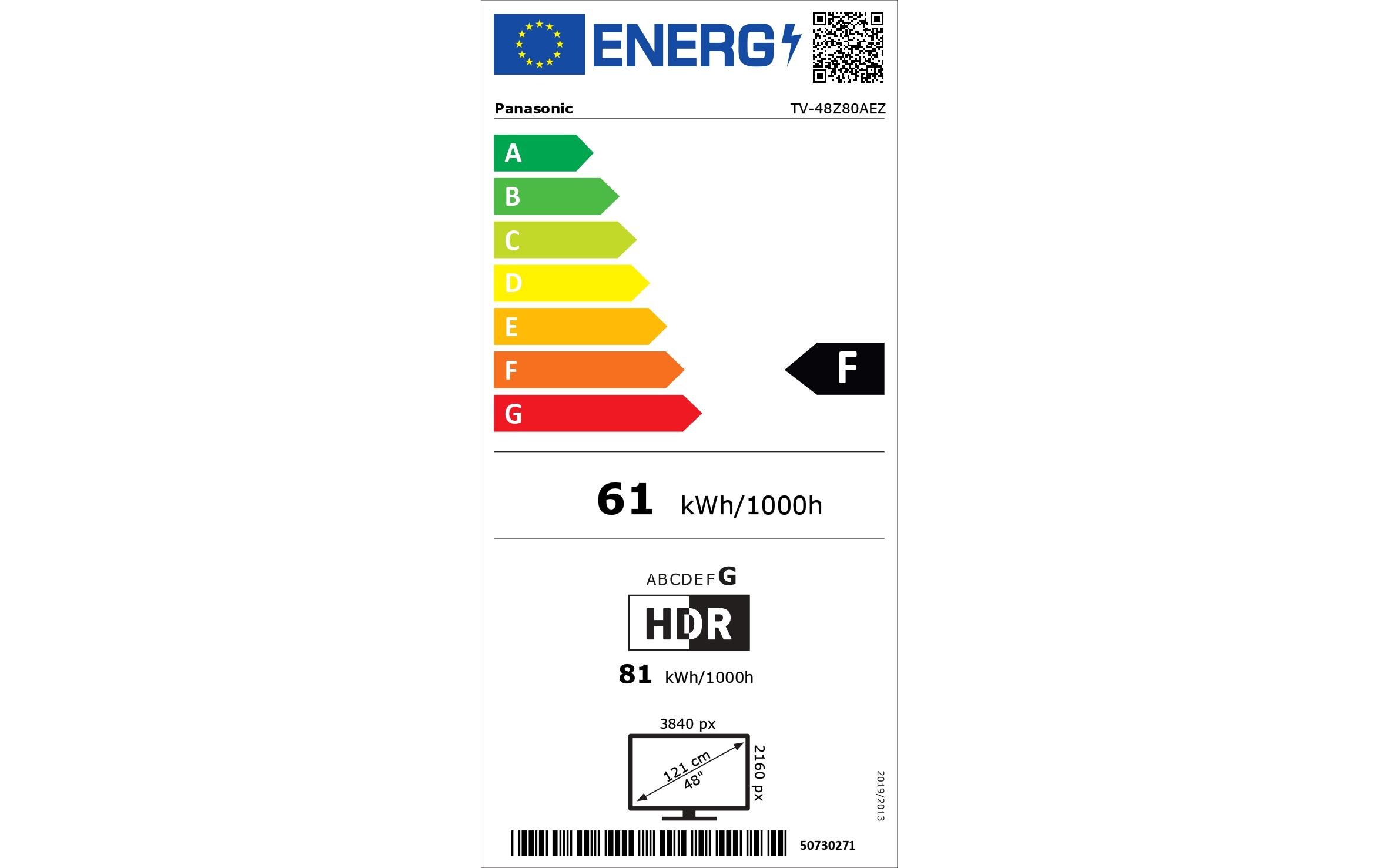 Panasonic TV TV-48Z80AEZ 48, 3840 x 2160 (Ultra HD 4K), OLED