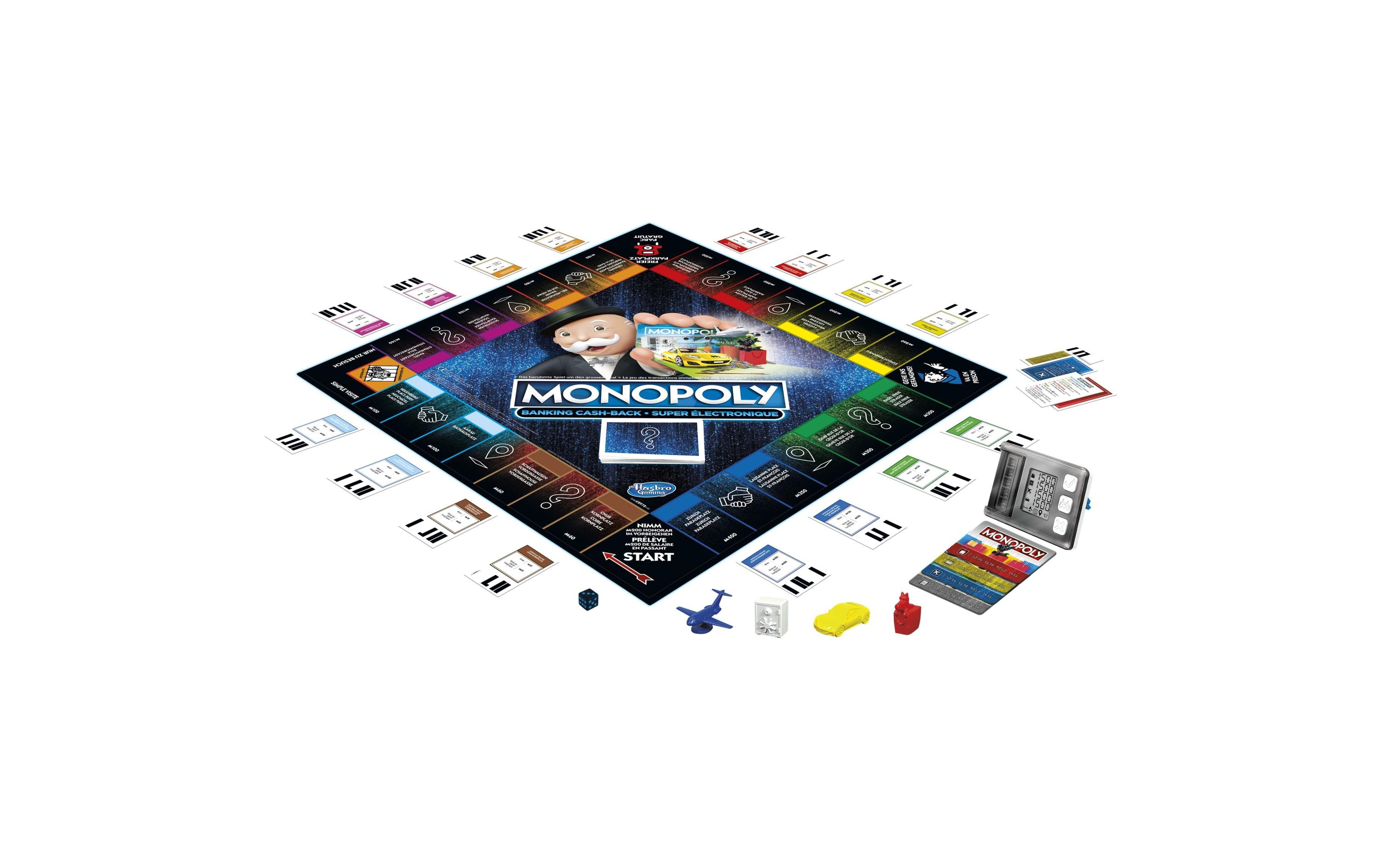 Hasbro Gaming Familienspiel Monopoly Banking: Cash-Back DE / FR / IT