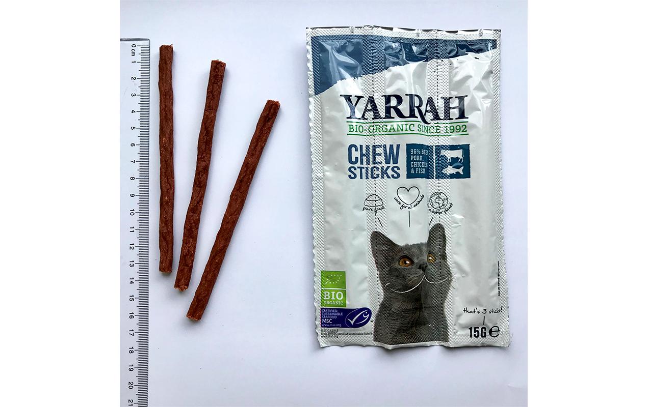 Yarrah Katzen-Kauartikel Chew Sticks BIO, 5 x 15 g