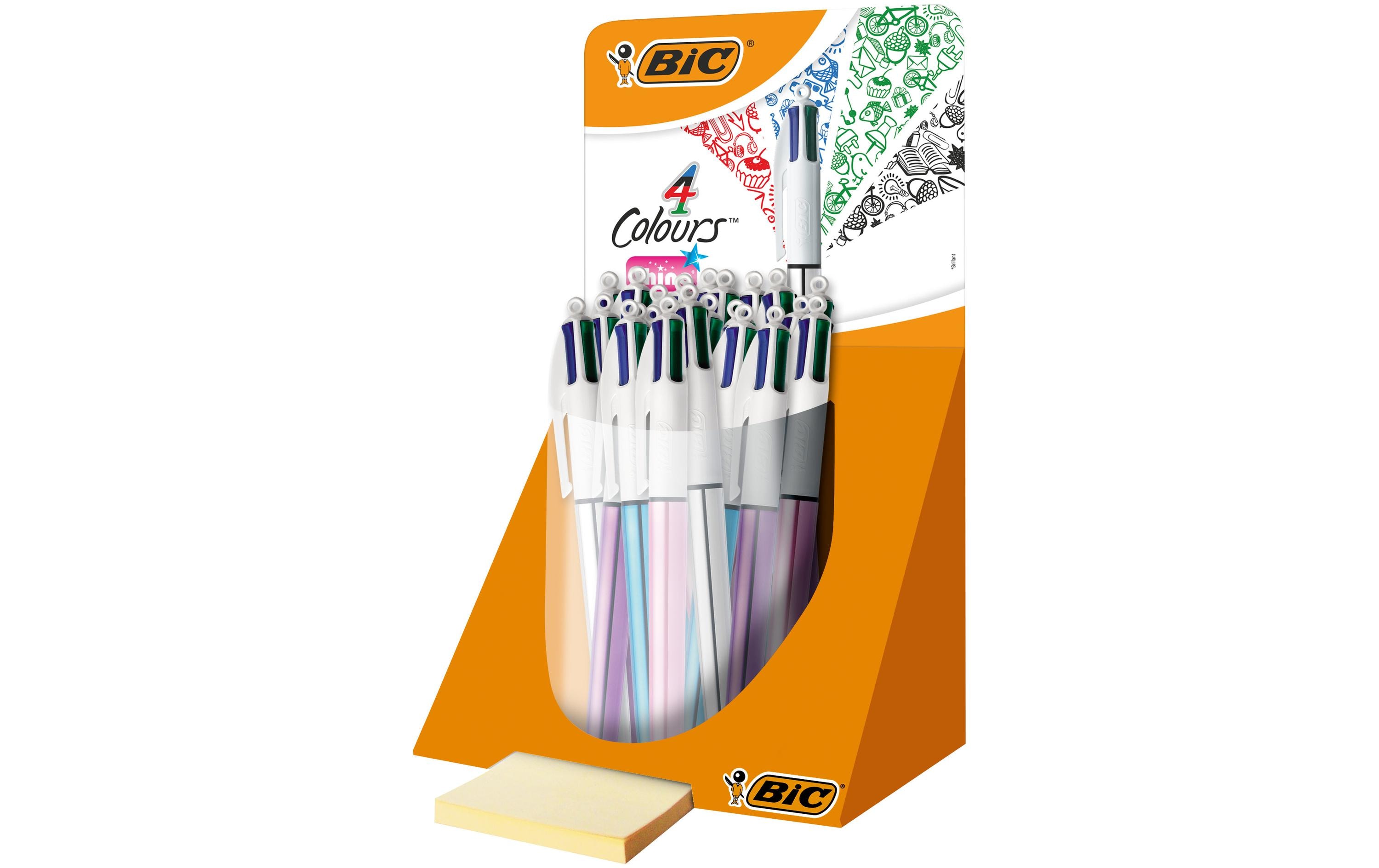 BIC Kugelschreiber 4-Colours Shine 0.32 mm, 20 Stück