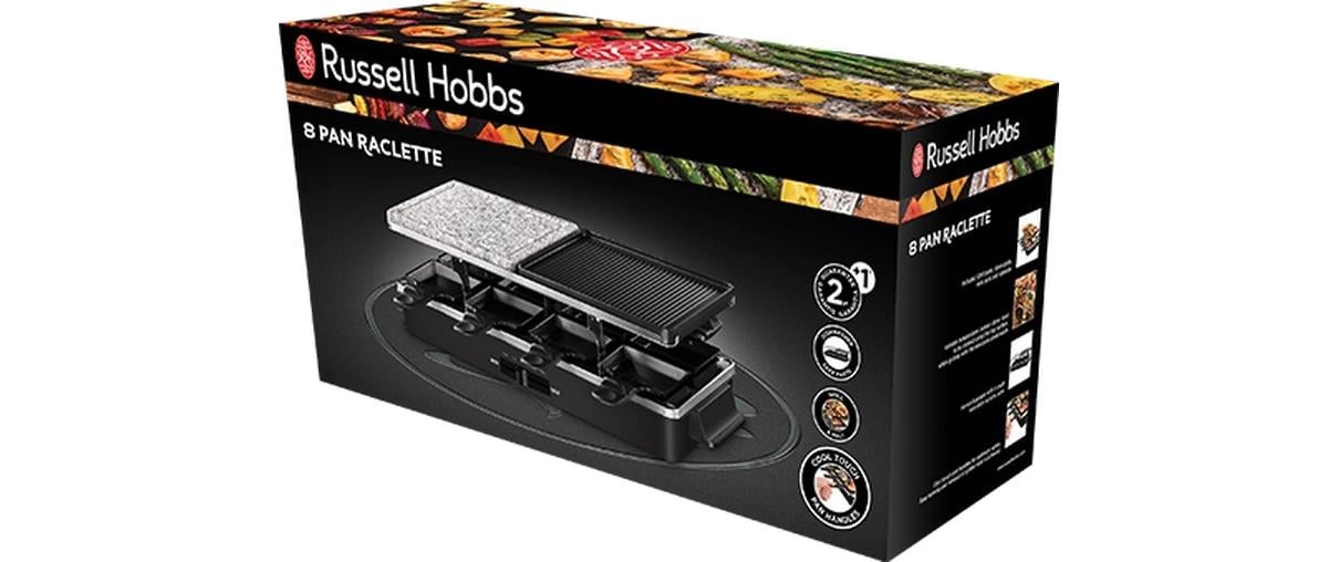 Russell Hobbs Multi Raclette 3 in 1 8 Personen
