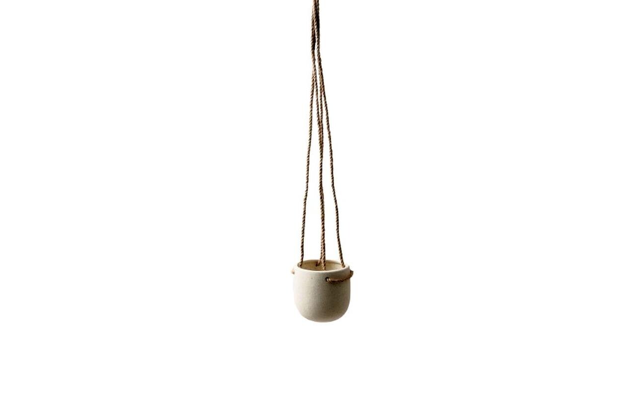 Esmée Blumentopf zum Hängen 9 cm, Beige