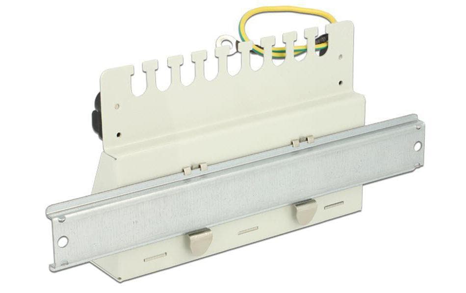 Delock Netzwerkpanel Keystone 12-Port Desktop, grau Delock Netzwerkpanel Keystone 12-Port Desktop, grau