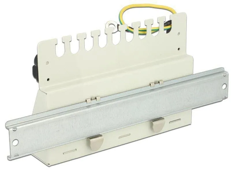 Delock Netzwerkpanel Keystone 12-Port Desktop, grau Delock Netzwerkpanel Keystone 12-Port Desktop, grau