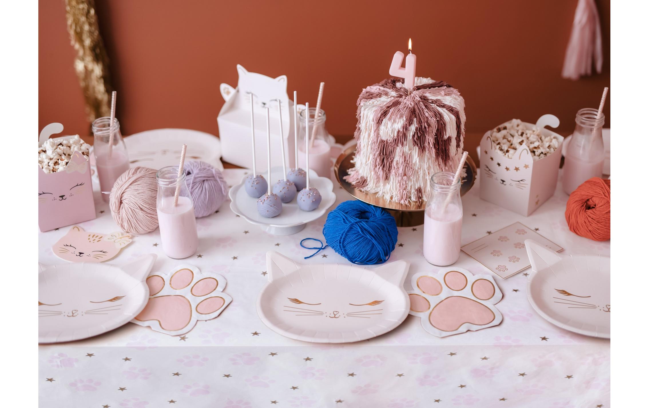 Partydeco Papierservietten Pfoten, 15.5 x 14.5 cm, 12 Stück