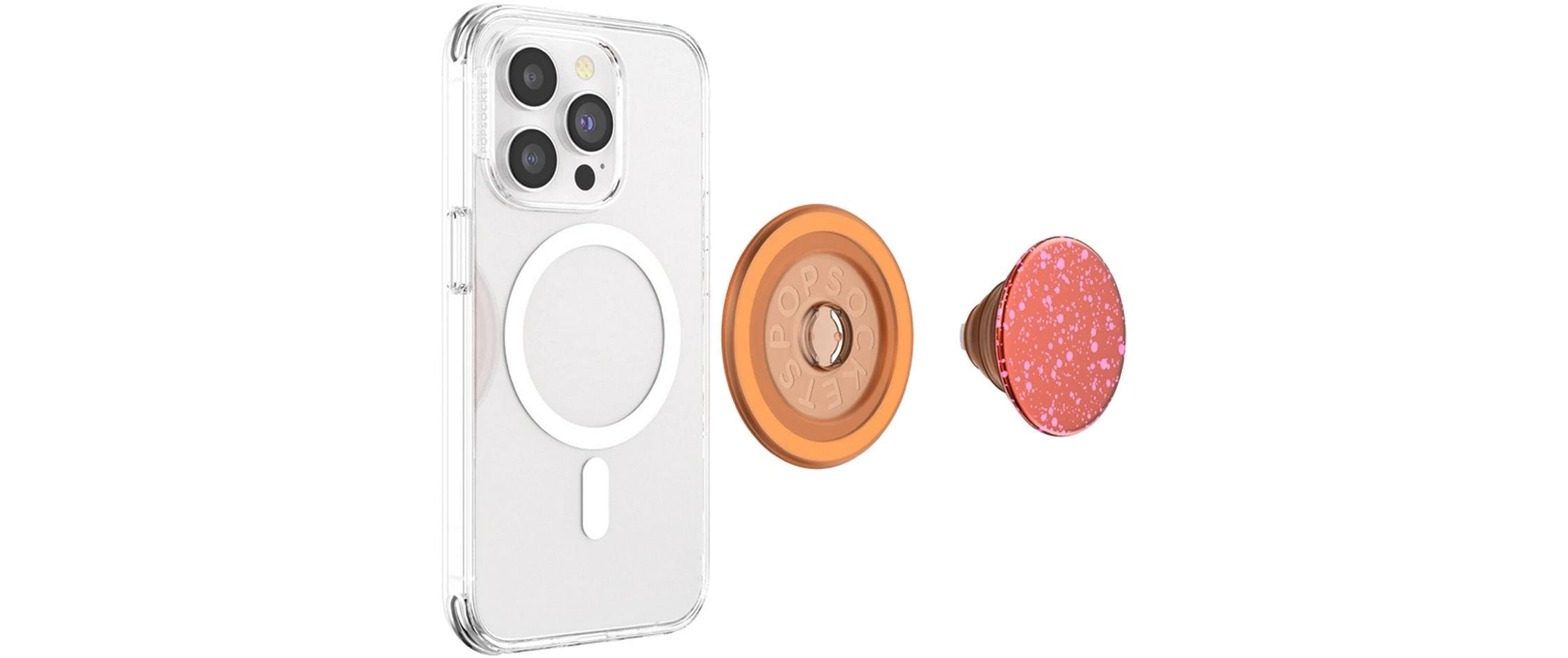 PopSockets Halterung Aluminum Clay Speckle MagSafe