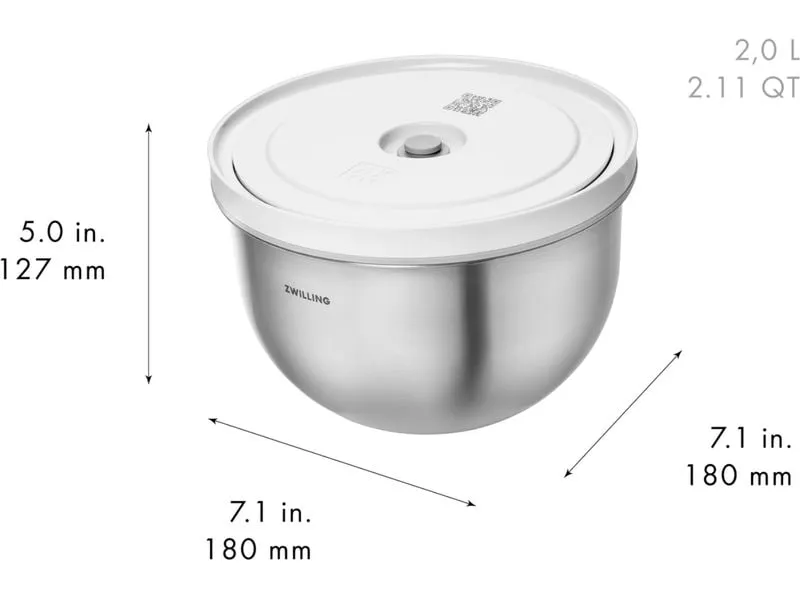Zwilling Vakuumier-Behälter Fresh & Save M, Edelstahl Zwilling Vakuumier-Behälter Fresh & Save M, Edelstahl