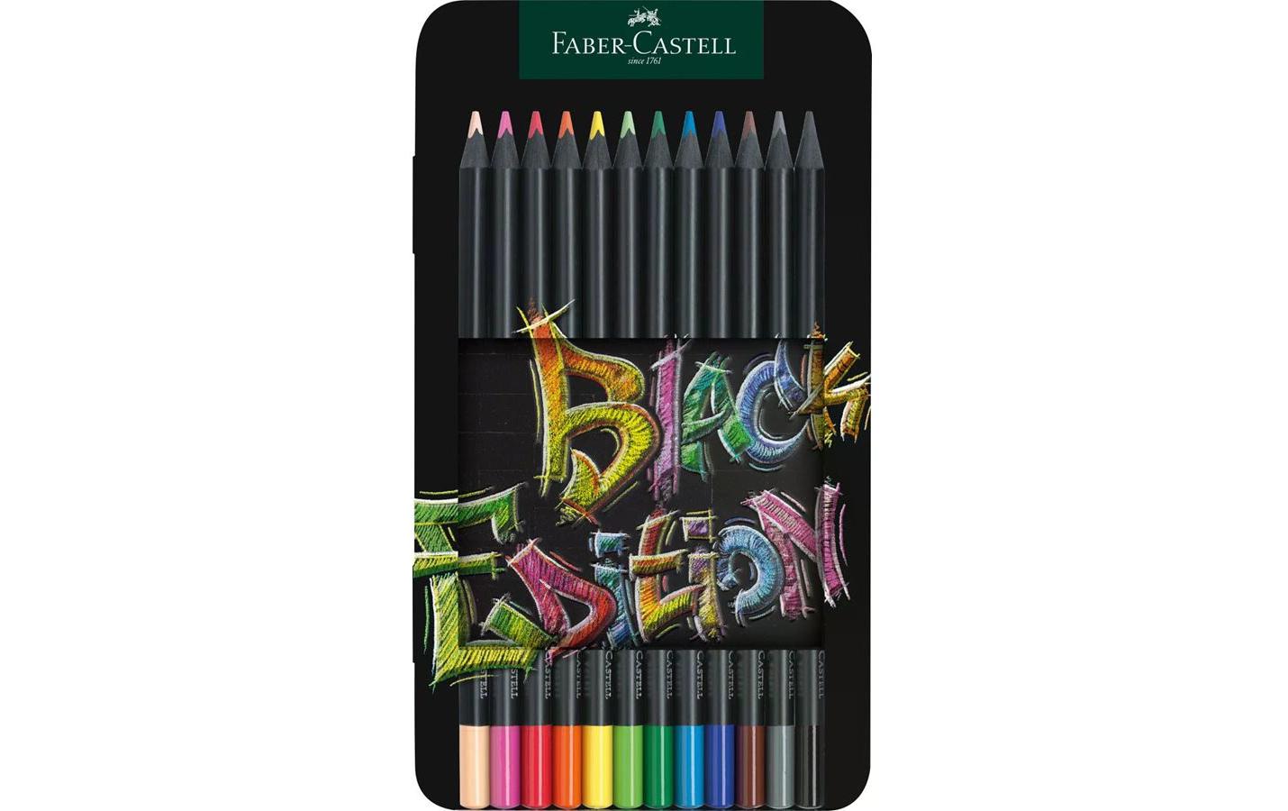 Faber-Castell Farbstifte Black Edition 12 Stück