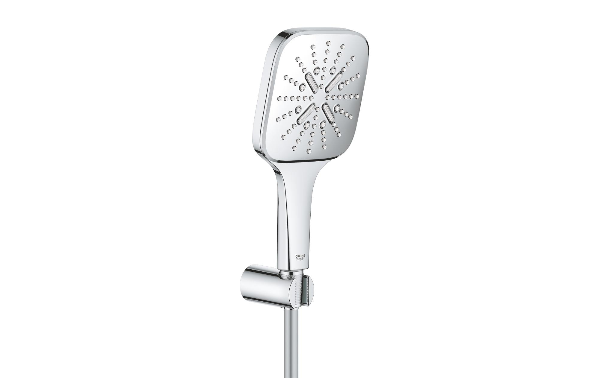 GROHE Duschbrausen-Set Rainshower SmartActive 130 Cube Chrom GROHE Duschbrausen-Set Rainshower SmartActive 130 Cube Chrom