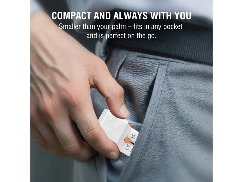 4smarts Weltreiseadapter Nomad Pocket 25W 1C+1A, Weiss
