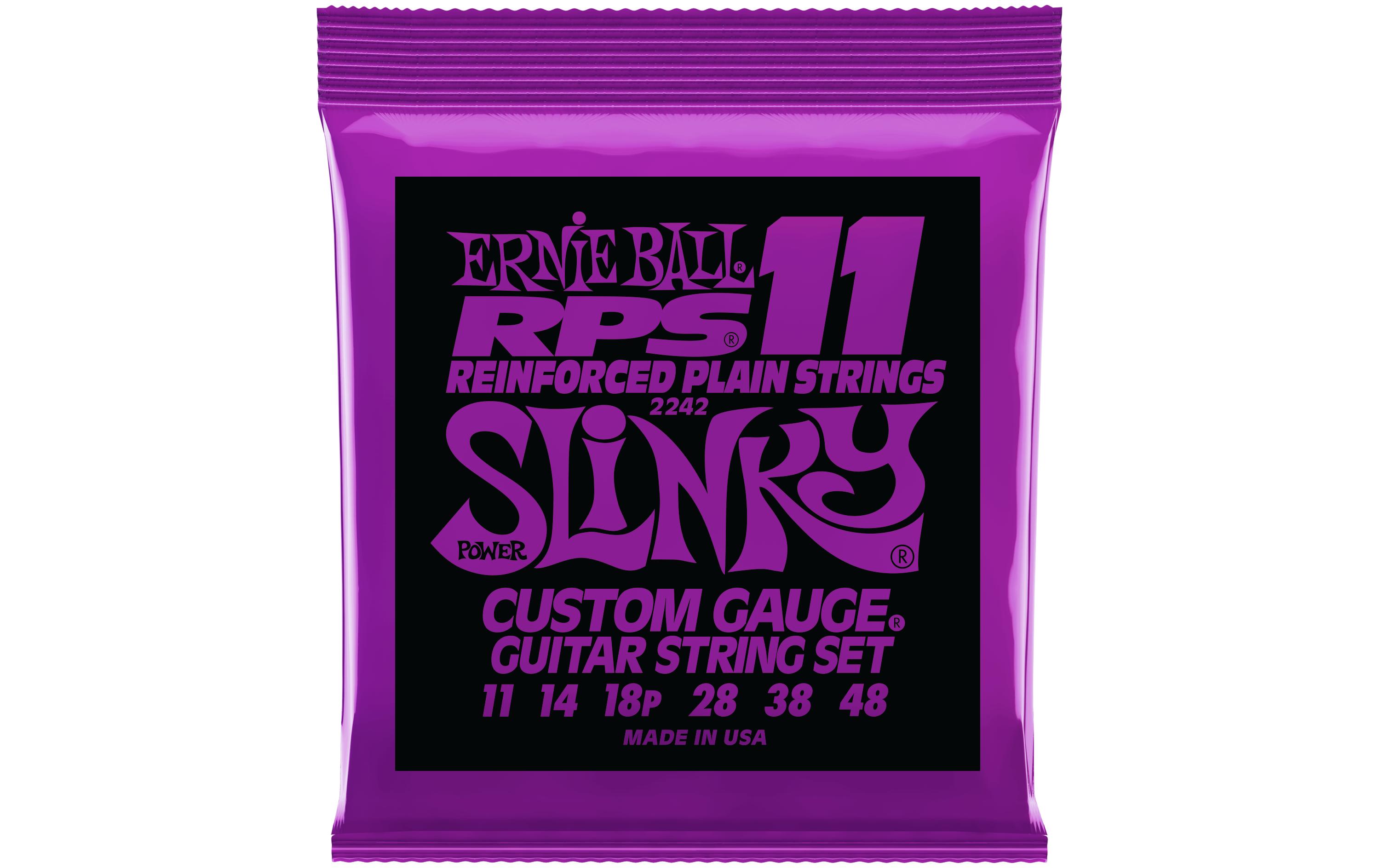 Ernie Ball Gitarrensaiten 2242 Slinky RPS – Power 11-48