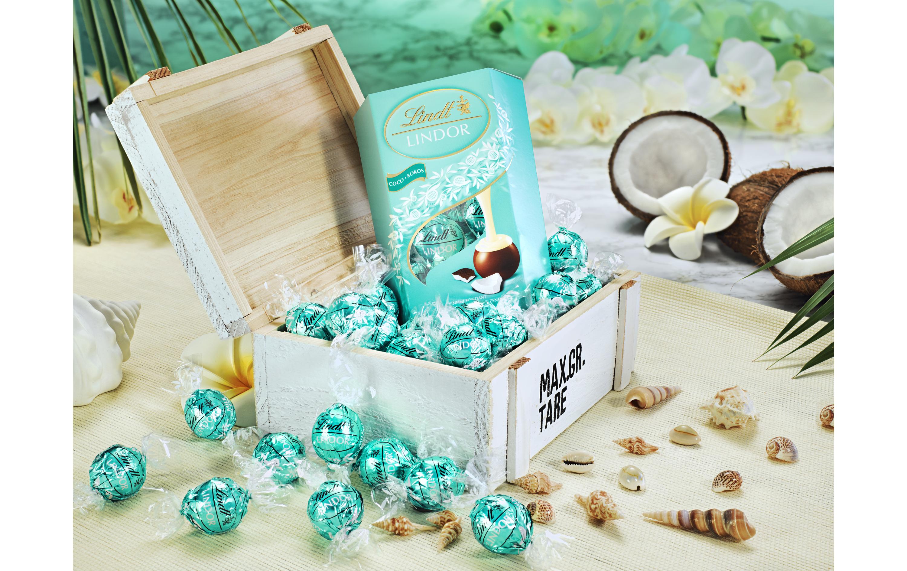 Lindt Schokoladen-Pralinen Lindor Kugeln Kokos 200 g