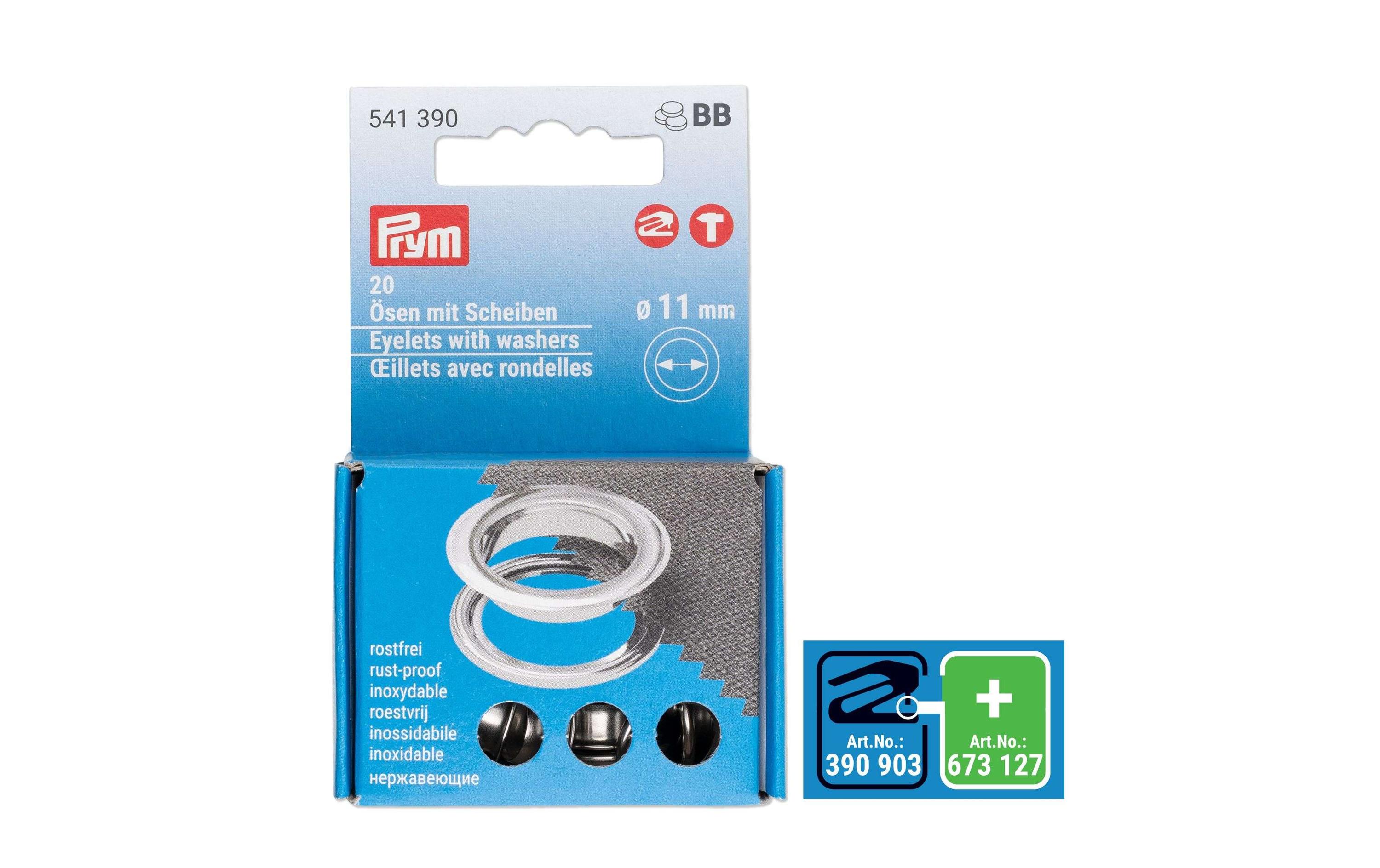 Prym Ösen mit Scheiben 11 mm