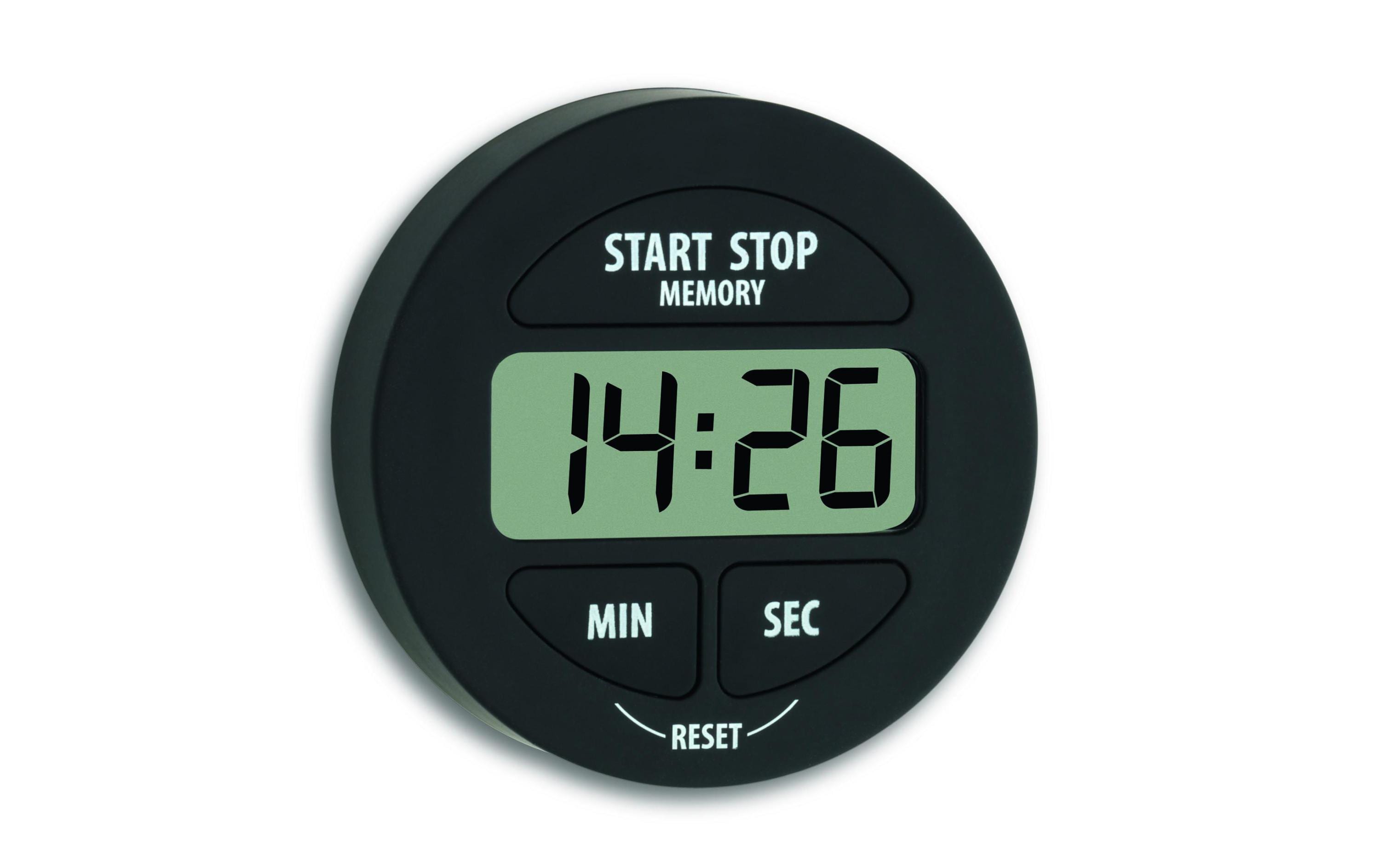 TFA Dostmann Timer Digital mit Stoppuhr, Schwarz TFA Dostmann Timer Digital mit Stoppuhr, Schwarz