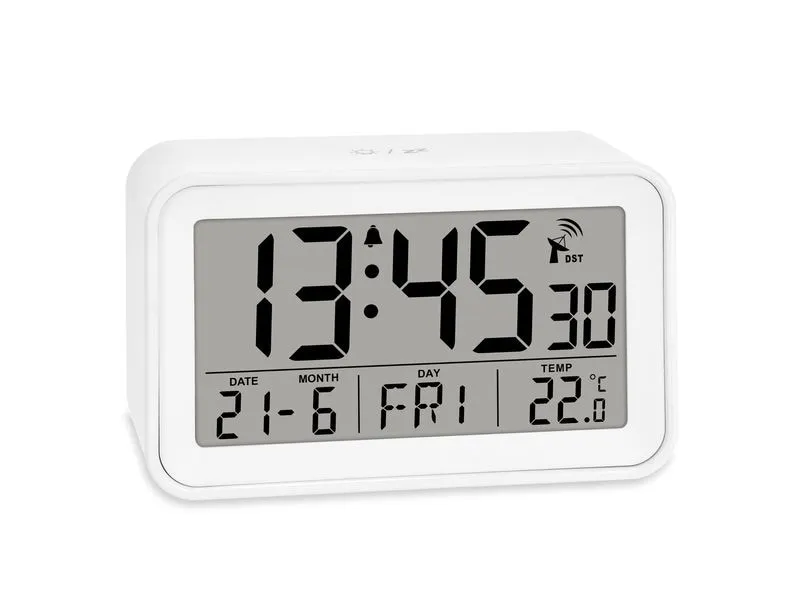 ADE Funkwecker digital Weiss