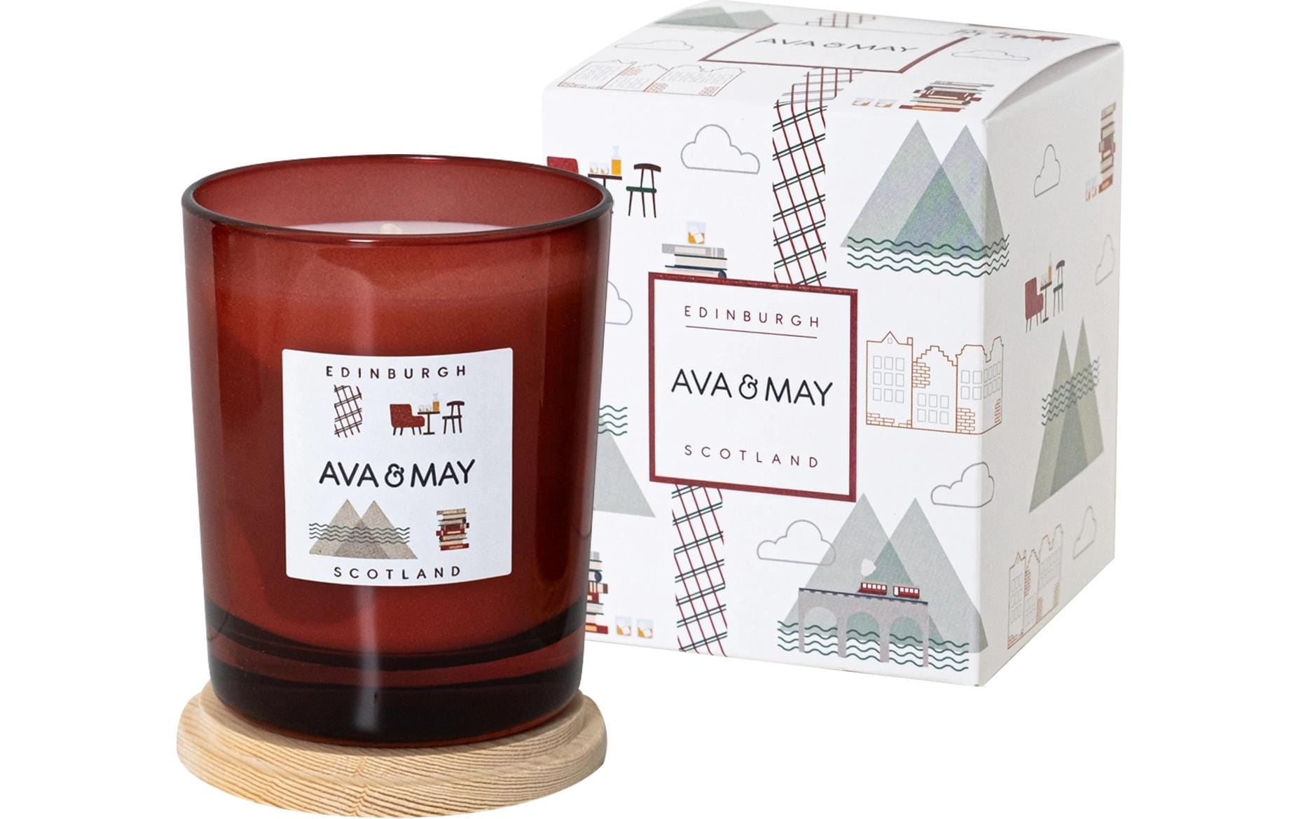 AVA & MAY Duftkerze Edinburgh 180 g