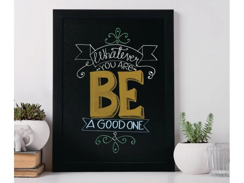 Securit Wandtafel Woody 30 x 40 cm Schwarz Securit Wandtafel Woody 30 x 40 cm Schwarz