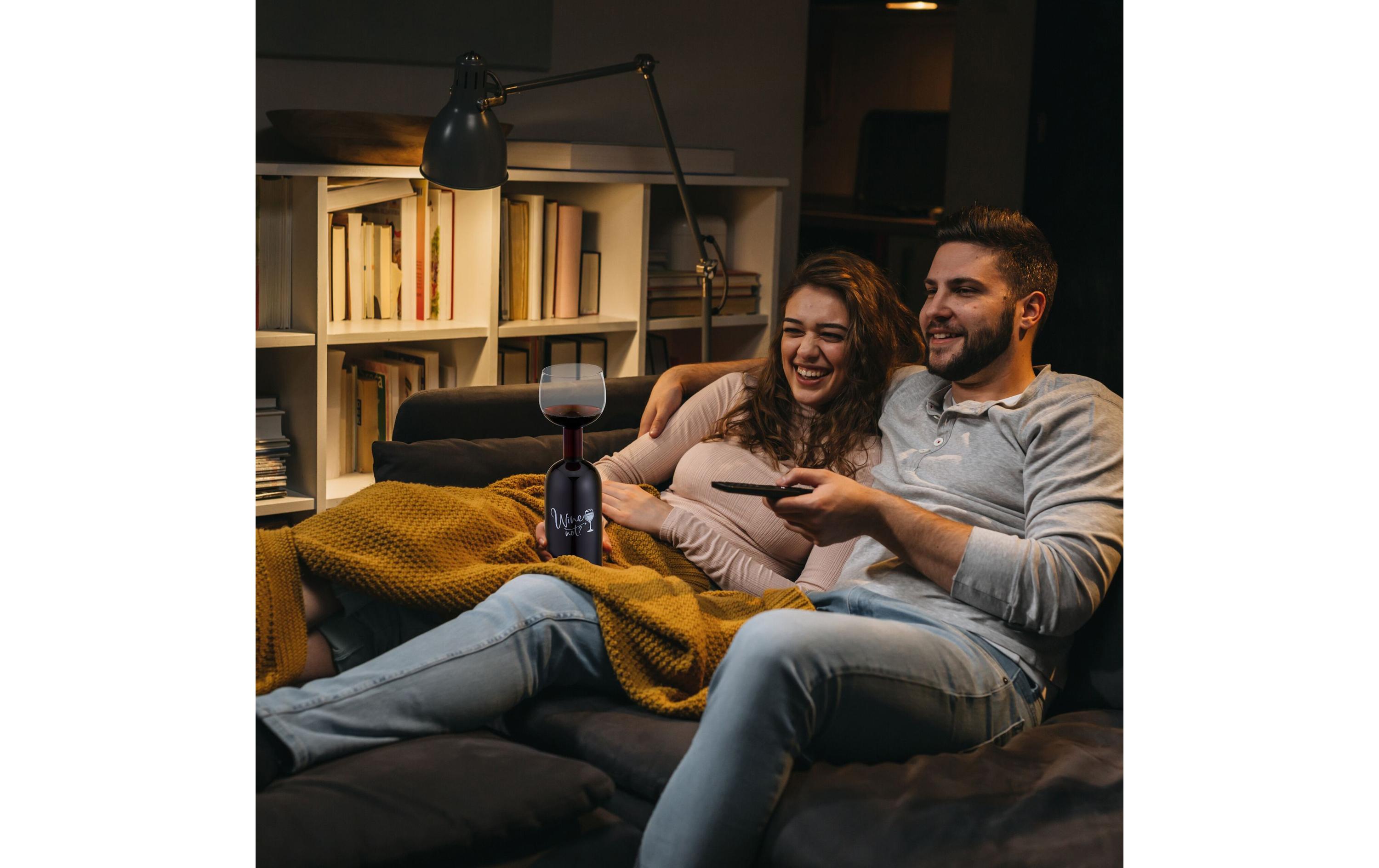 relaxdays Universal Weinglas Wine not 750 ml, 1 Stück, Transparent