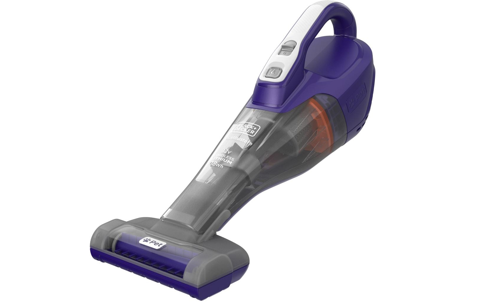 BLACK+DECKER Akku-Handsauger Dustbuster Pet Titanium/Violett