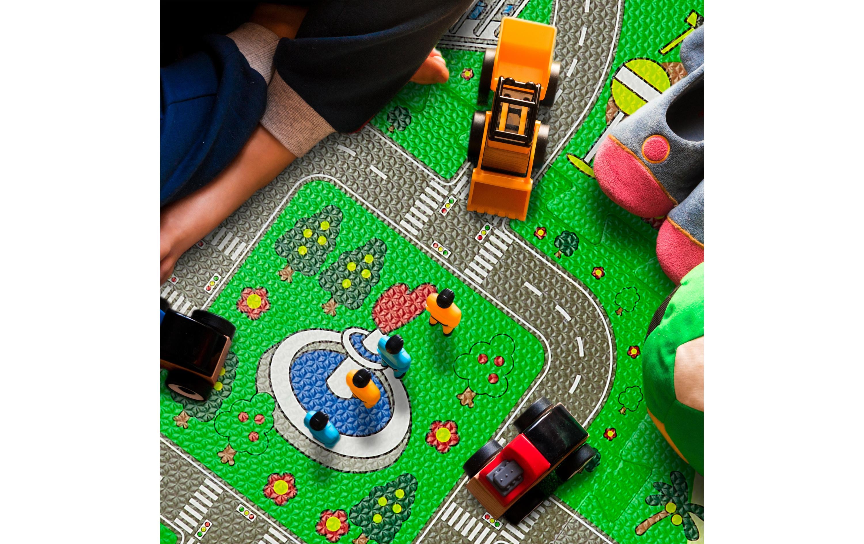 relaxdays Puzzlematte Strasse für Kinder