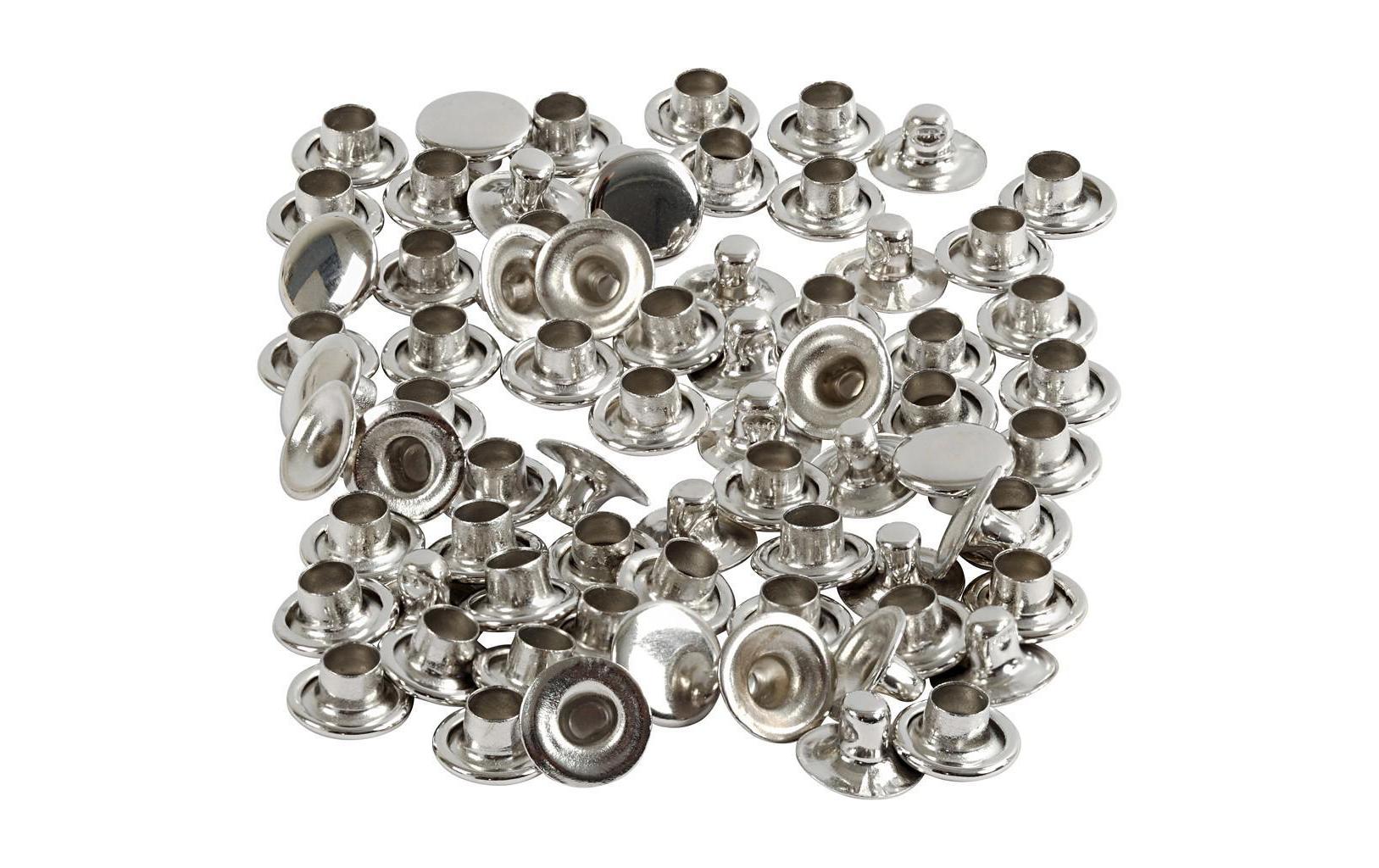Creativ Company Hohlnieten 7 mm Silber, 50 Stück Creativ Company Hohlnieten 7 mm Silber, 50 Stück