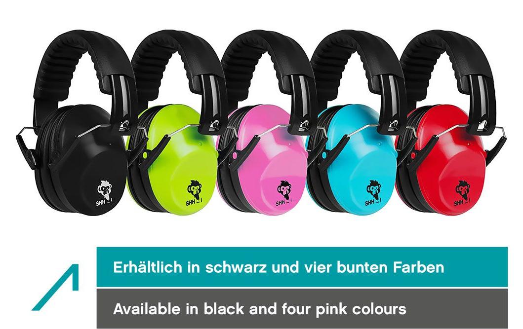 ACE SHH…! Gehörschutz ACE SHH EN 352-1 Zertifiziert, -26dB, Pink