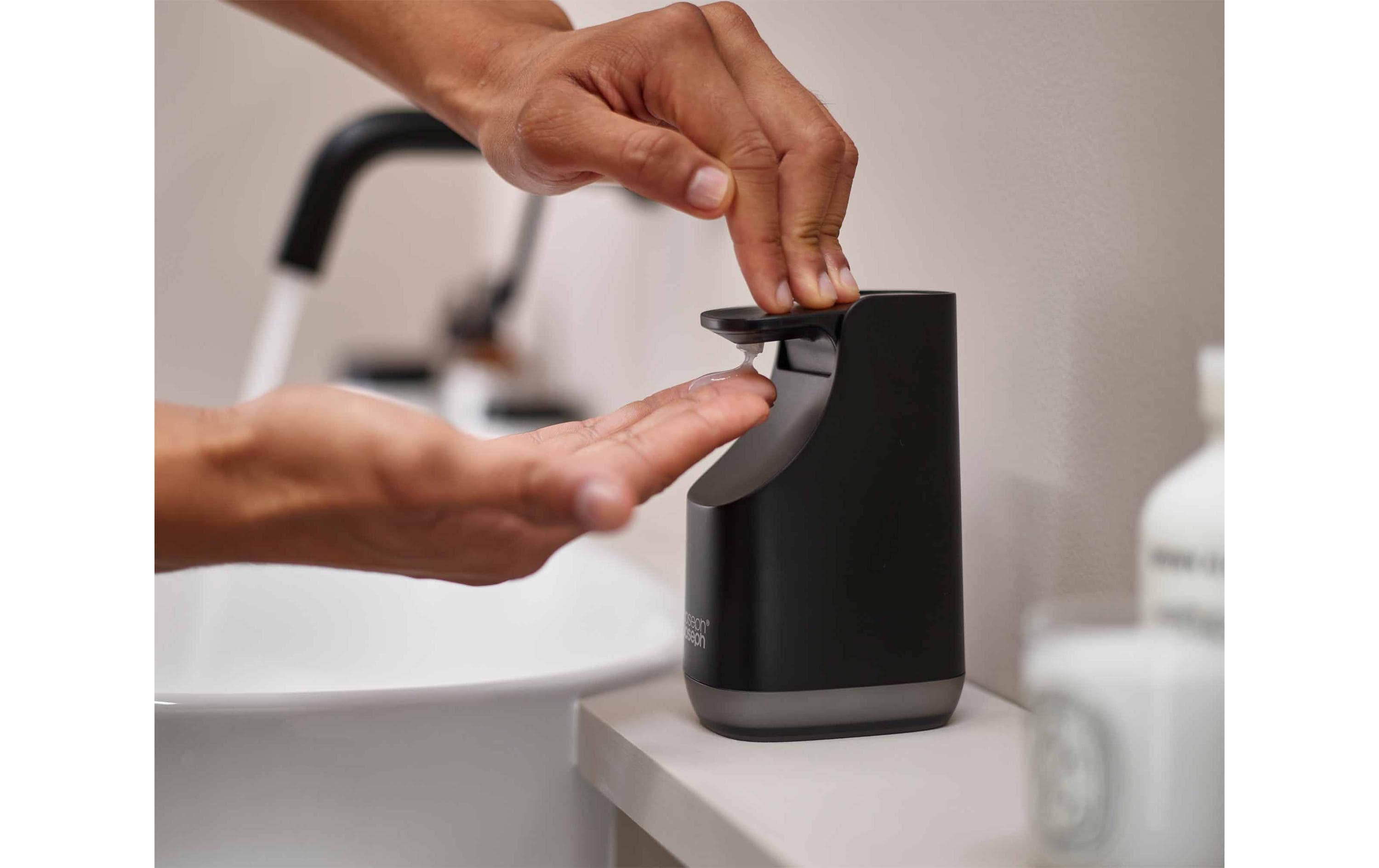 Joseph Joseph Seifenspender Slim Compact 0.35 L, Mattschwarz