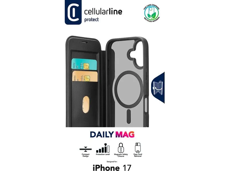 Cellular Line Book Cover Magsafe iPhone 17