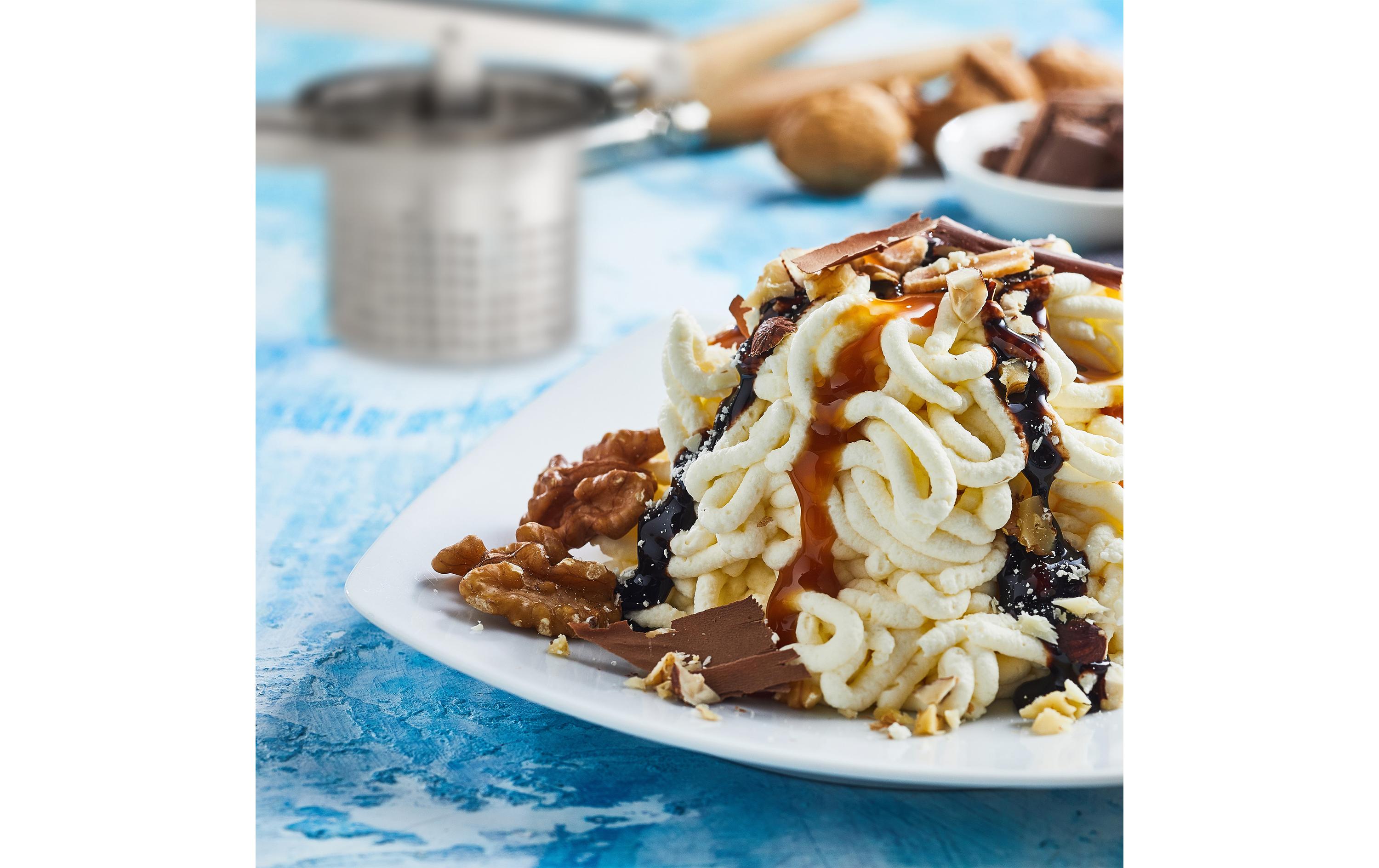 relaxdays Spätzle- und Kartoffelpresse Silber