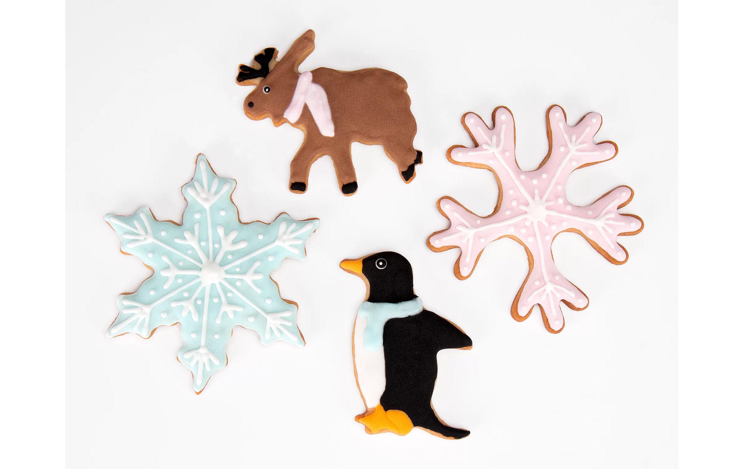 Städter Guetzli-Ausstecher Winterwunderland 4-teilig, 6-7.5 cm