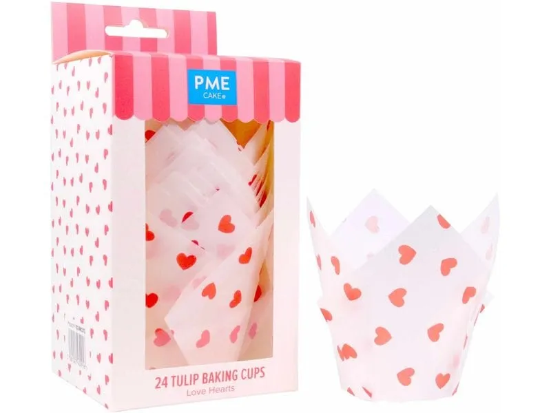 PME Muffin Backform Herzen 24 Stück PME Muffin Backform Herzen 24 Stück