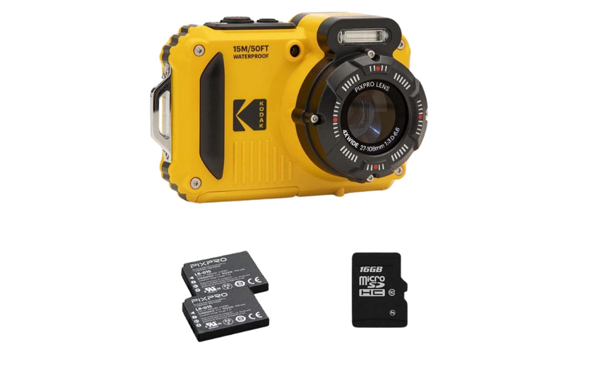 Kodak Unterwasserkamera PixPro WPZ2 Kit Gelb Kodak Unterwasserkamera PixPro WPZ2 Kit Gelb