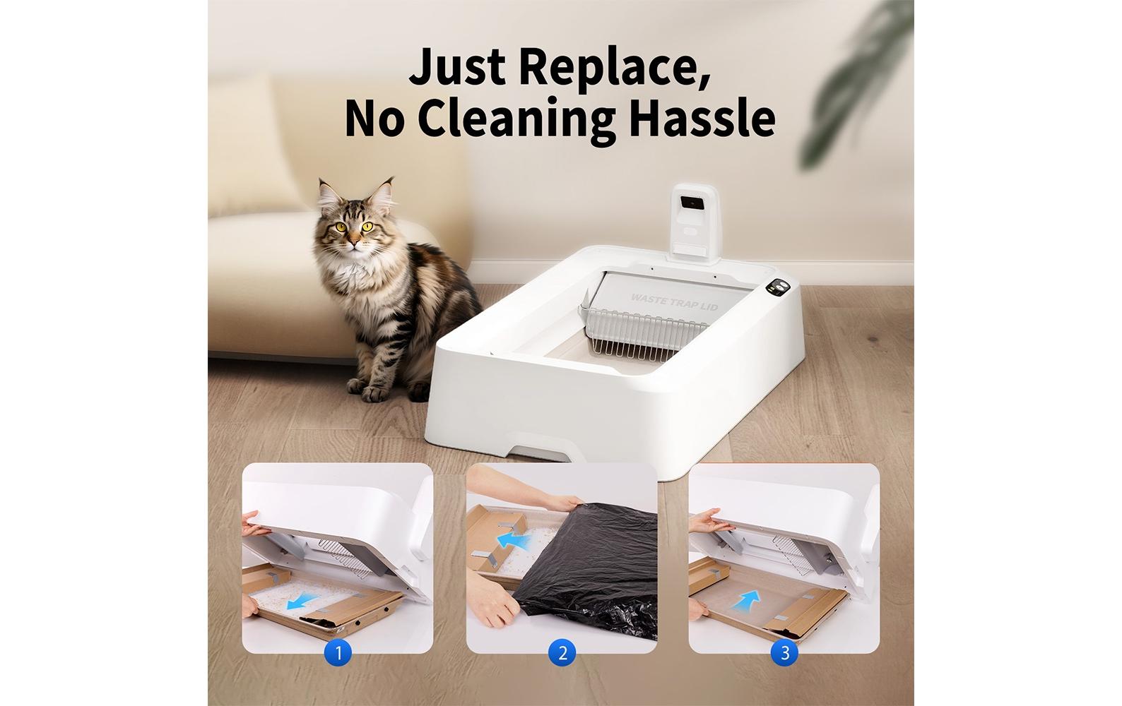 PETKIT Zubehör Katzentoilette Crystal Litter 4-Pack Weiss