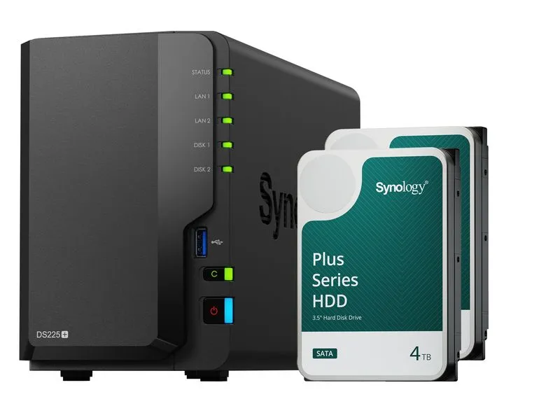 Synology NAS DiskStation DS225+ 2-bay HDD 8 TB Synology NAS DiskStation DS225+ 2-bay HDD 8 TB