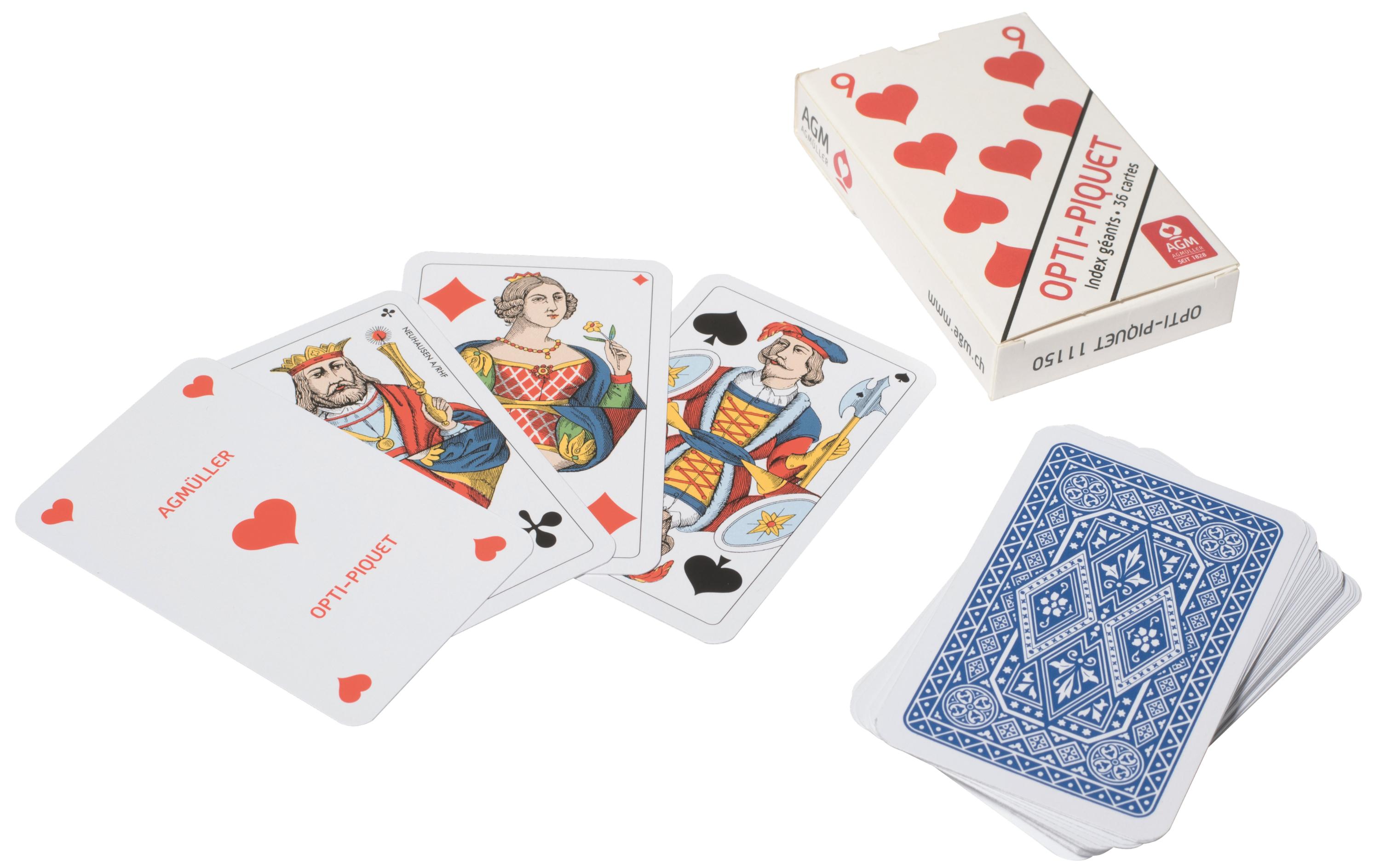 AGM Jass Opti-Piquet, Ornament blau AGM Jass Opti-Piquet, Ornament blau