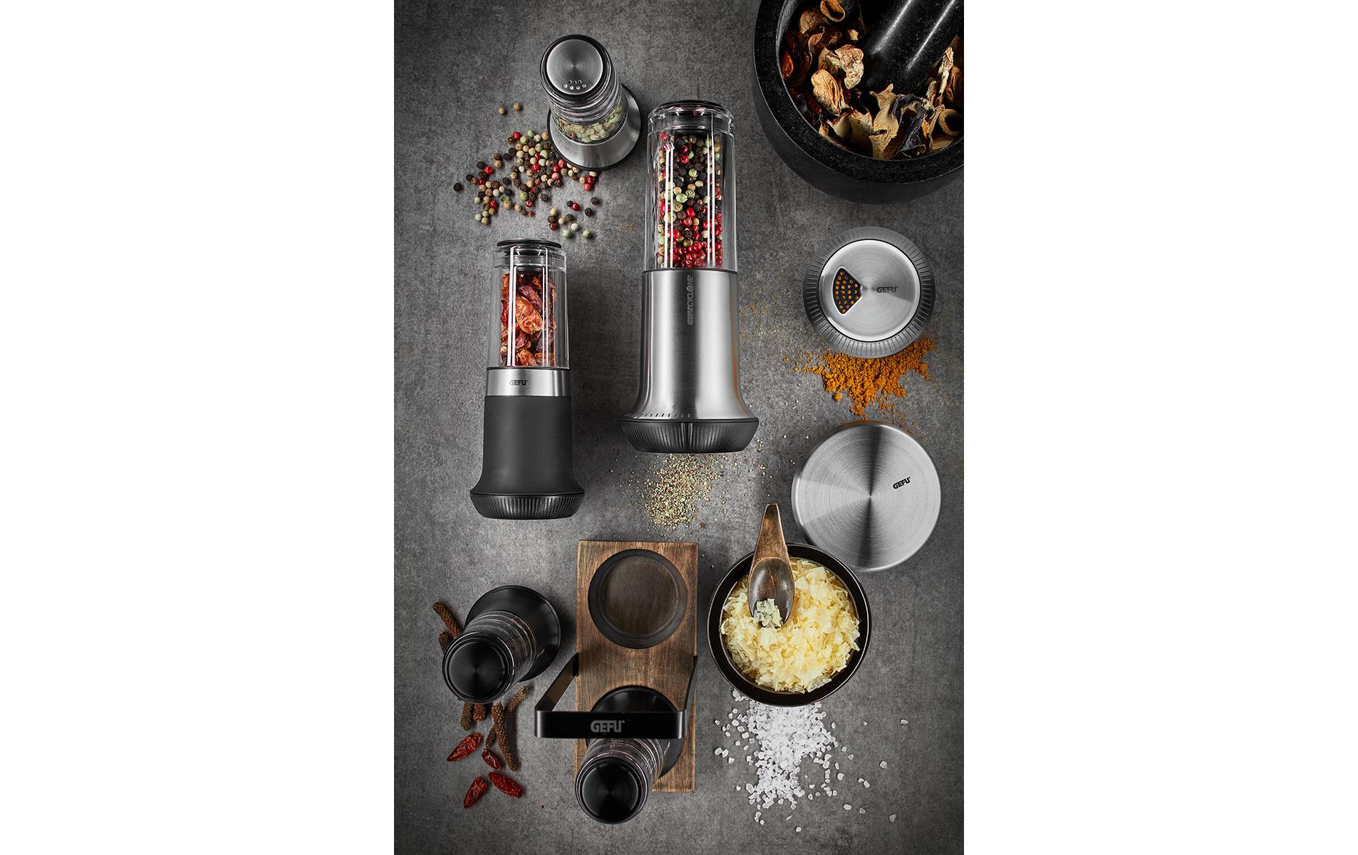 GEFU Chilischneider X-Plosion 15 cm, Schwarz/Silber