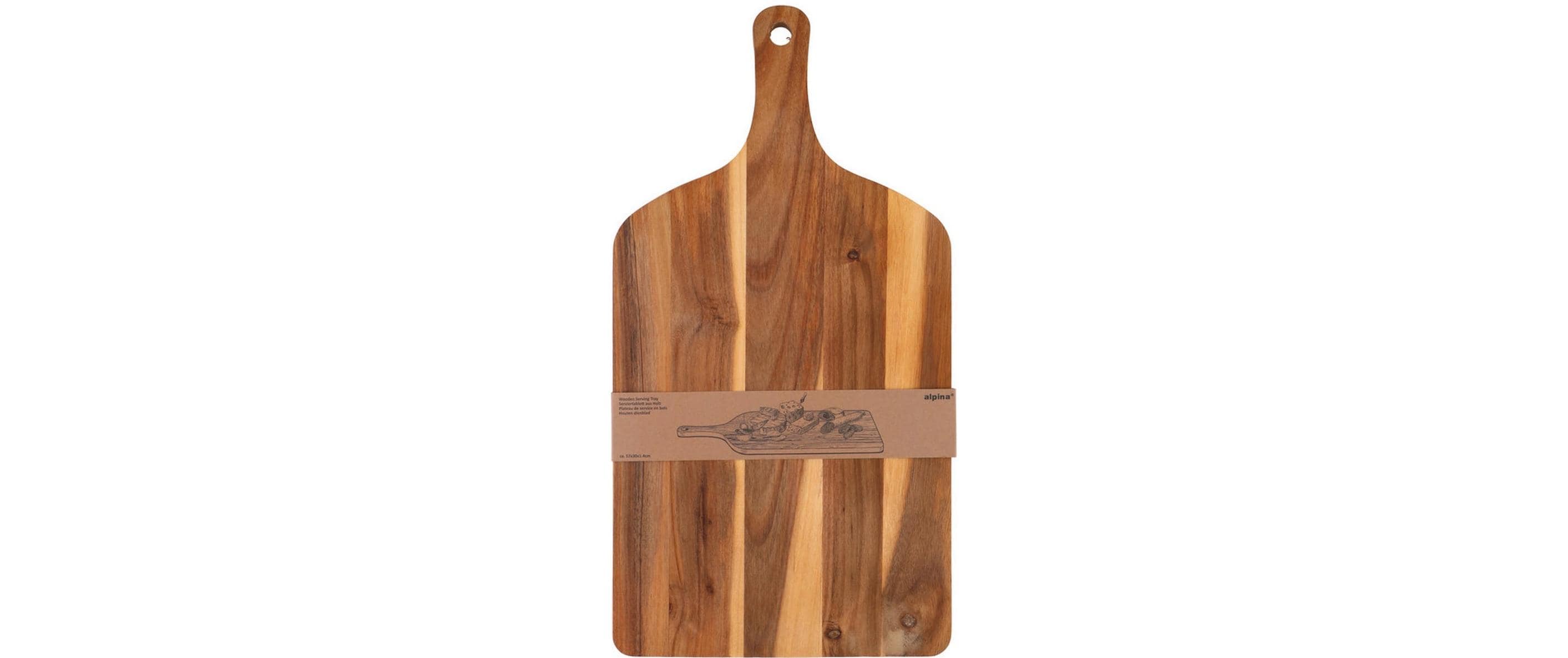 alpina Servierbrett Braun