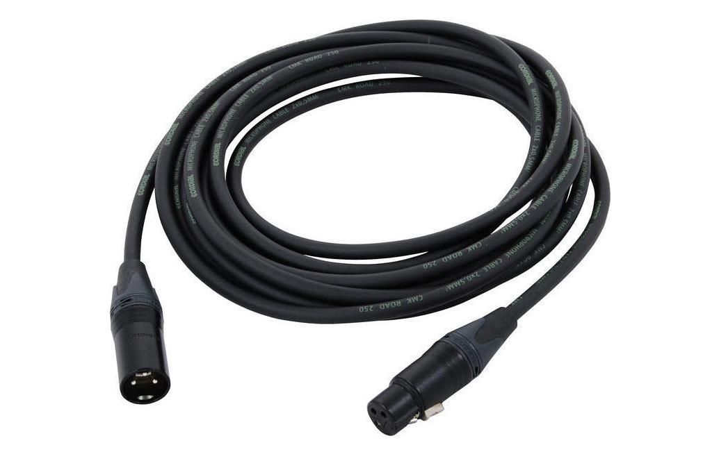 Cordial XLR-Kabel XLRm-XLRf 10 m, Schwarz