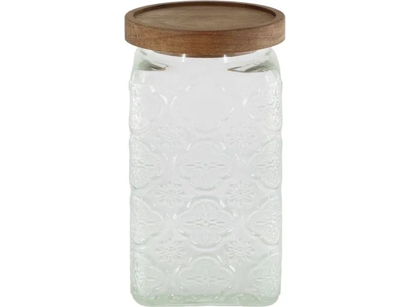 Chic Antique Einmachglas mit Blumenmuster 1000 ml, 1 Stück