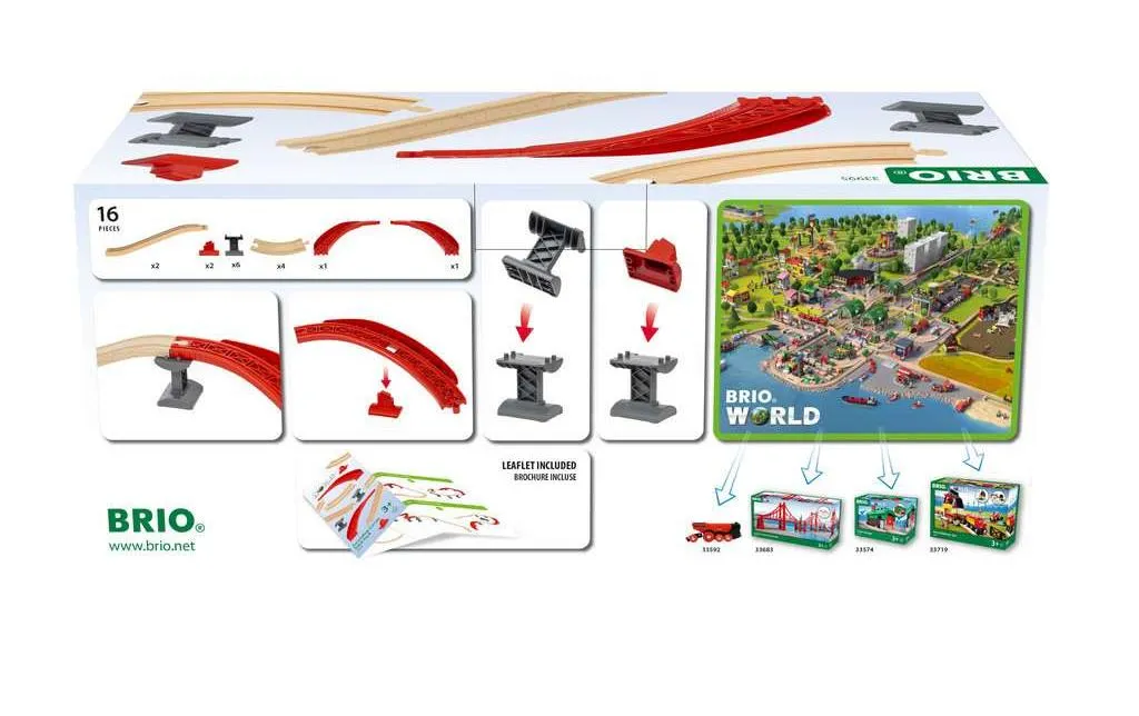 BRIO BRIO World Schienenpaket Berg & Tal 16-teilig BRIO BRIO World Schienenpaket Berg & Tal 16-teilig