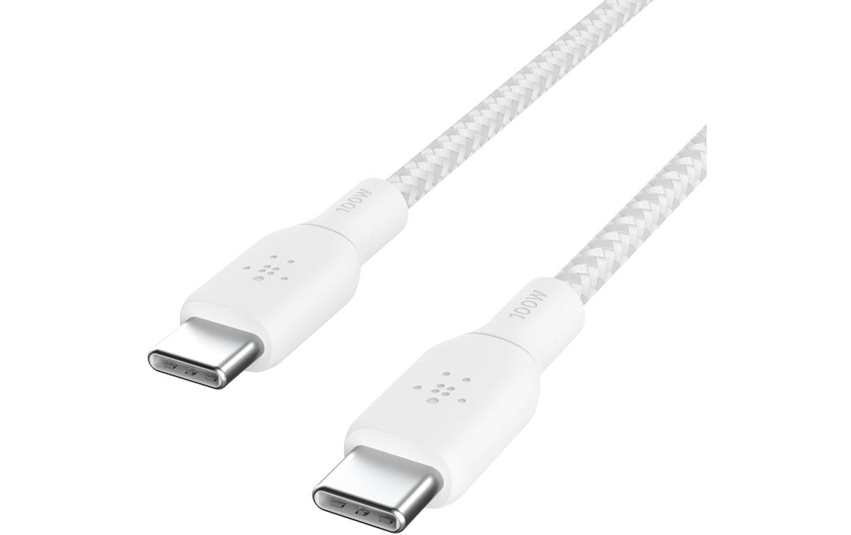 Belkin USB-Kabel Boost Charge 100 W USB C - USB C 2 m Weiss